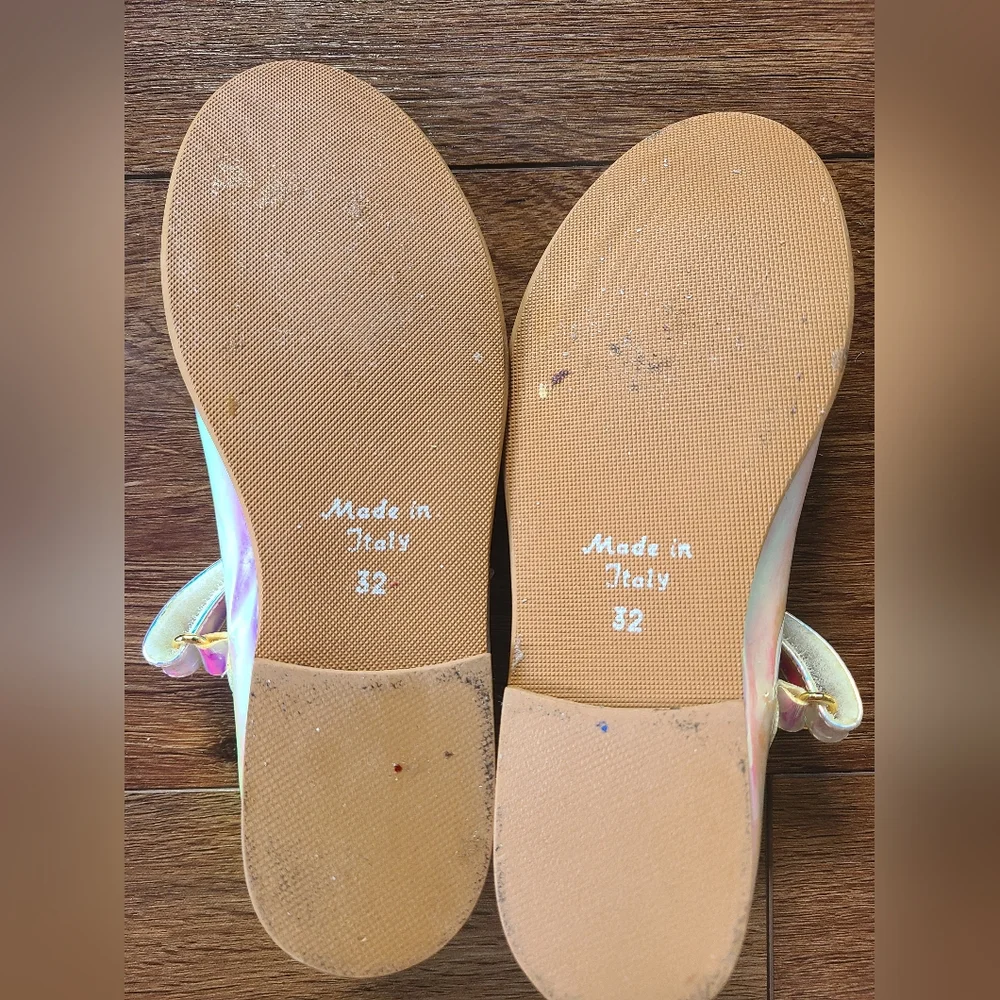 MonnaLisa Iridescent Ballet Flat EU 32 US Girls 1
